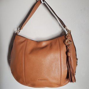 Michael Kors Luggage Brooke Pebbled Leather Shoulder Bag